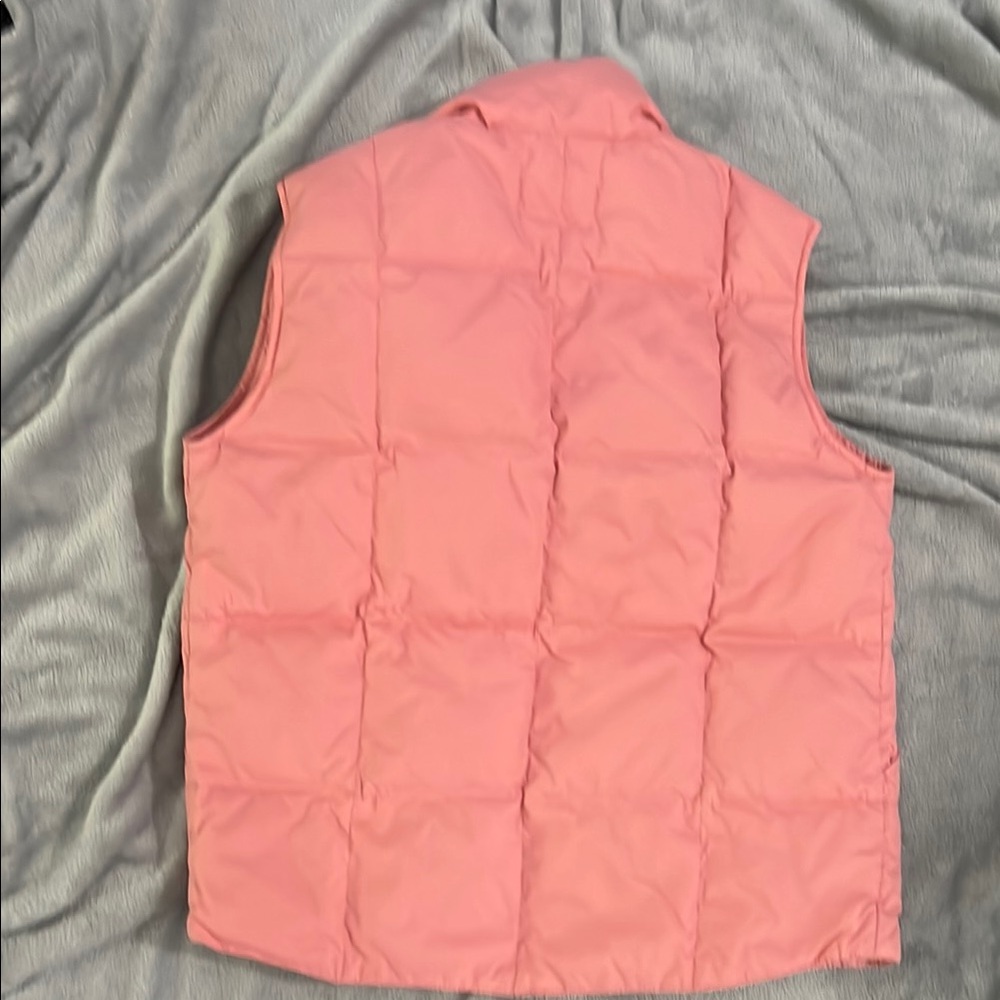 Lands' End Pink Kids Puffer Vest - Picture 2 of 3